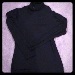 Black turtleneck top